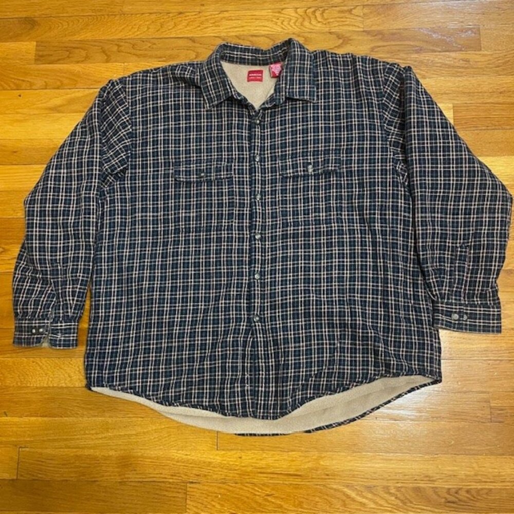 Arrow USA 1851 Vintage fleece plaid shirt jacket
